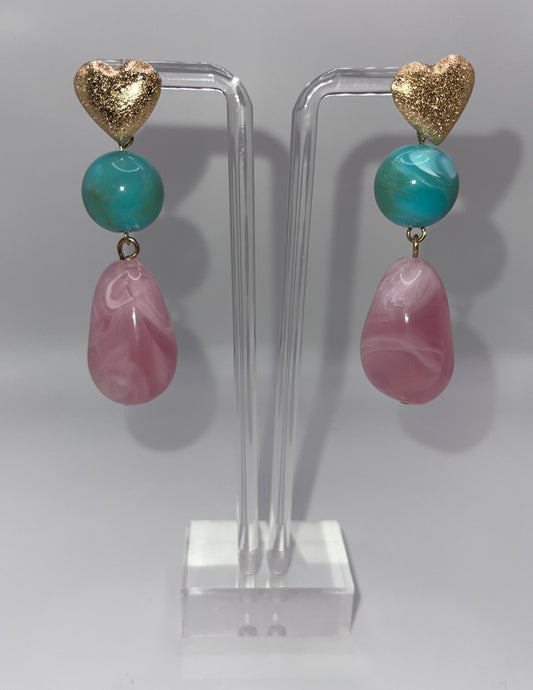 Cotton Candy Drop Earrings
