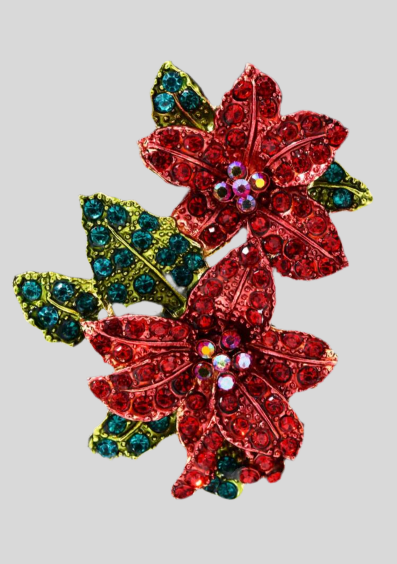 Queen Brooch - Red Holiday