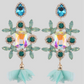 LUXE Mint For You Crystal Drop Earrings