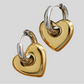 Piece of my Love Two-Tone Earrings