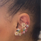 Floral Bouquet Cuff Earrings