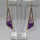 Precious Purple Ombré Drop Earrings