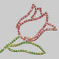 Long Stem Floral Drop Earrings