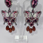 Wall Brown Butterfly Drop Earrings