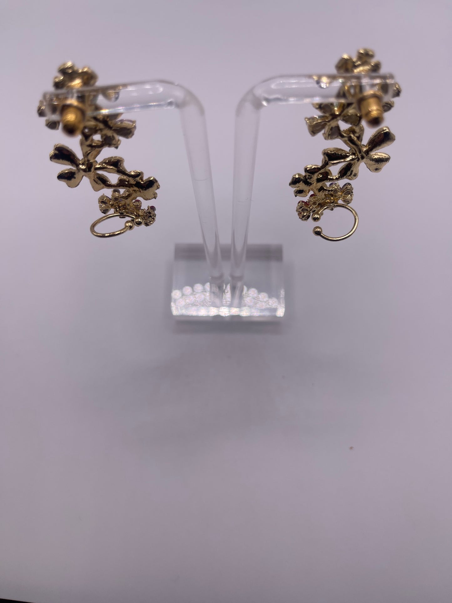 Floral Bouquet Cuff Earrings