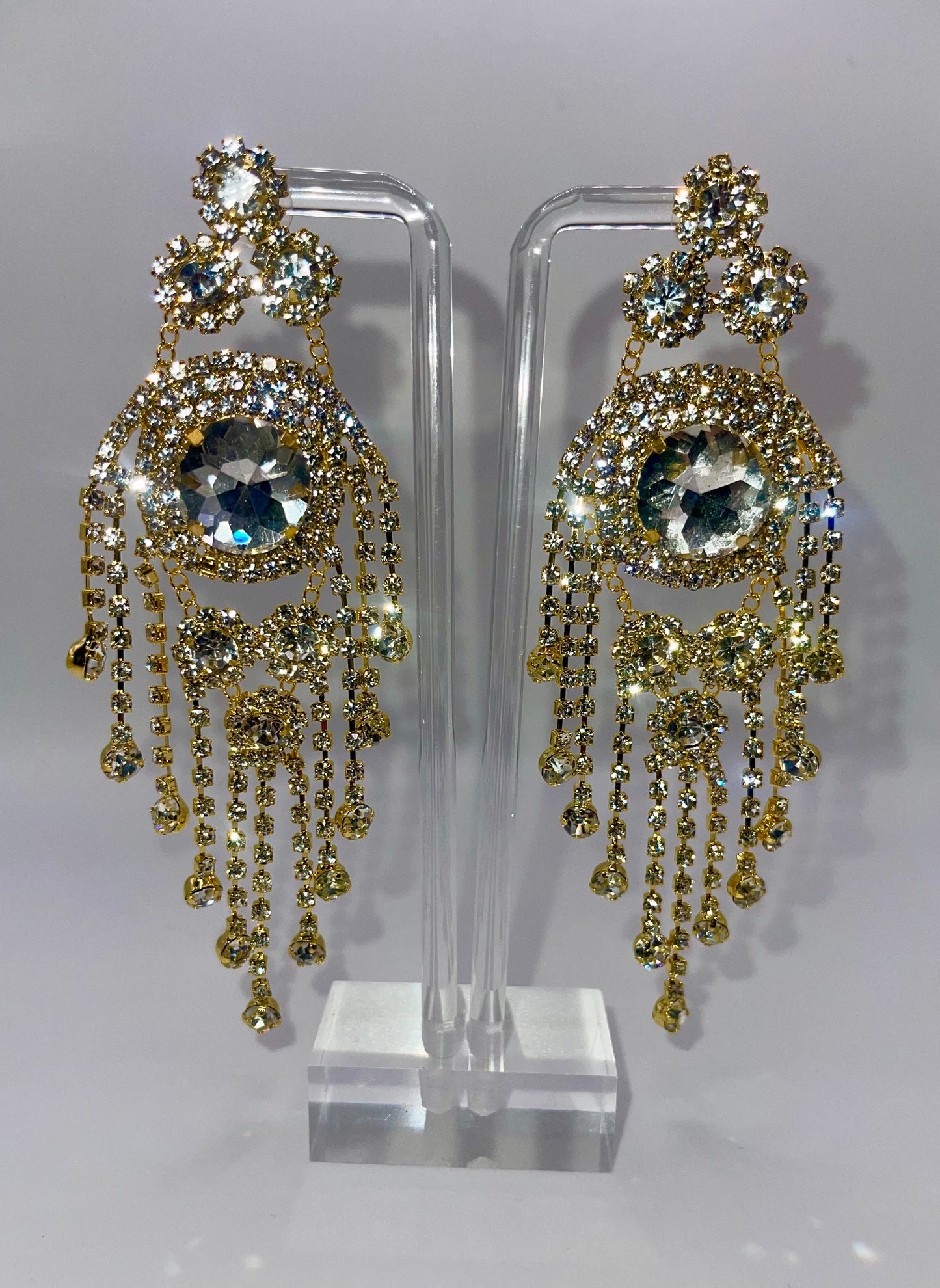 LUXE Crown Me Chandelier Earrings