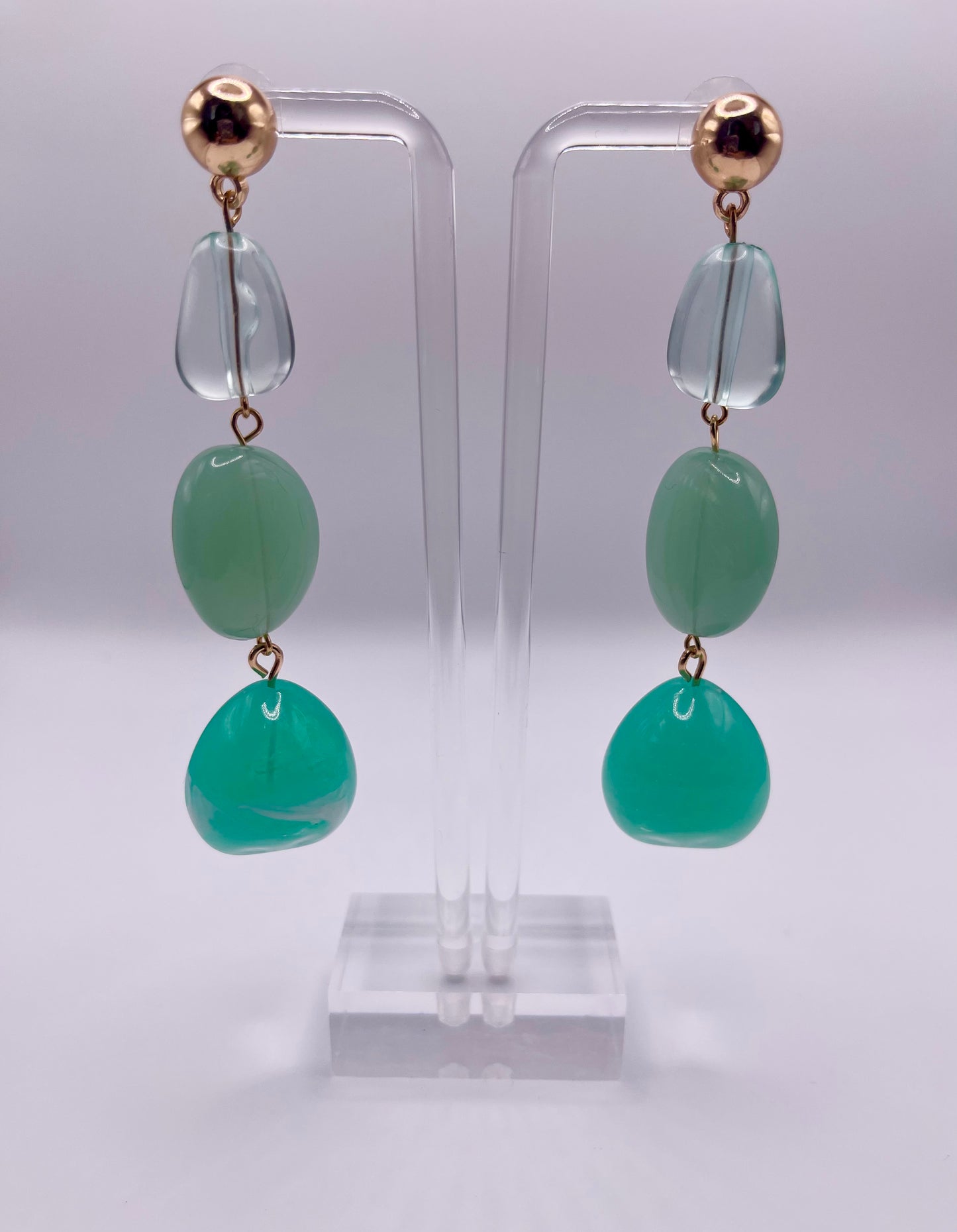 Teal Me You Love Me Drop Earrings