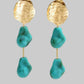 Teal the End of Summer Drop Earrings
