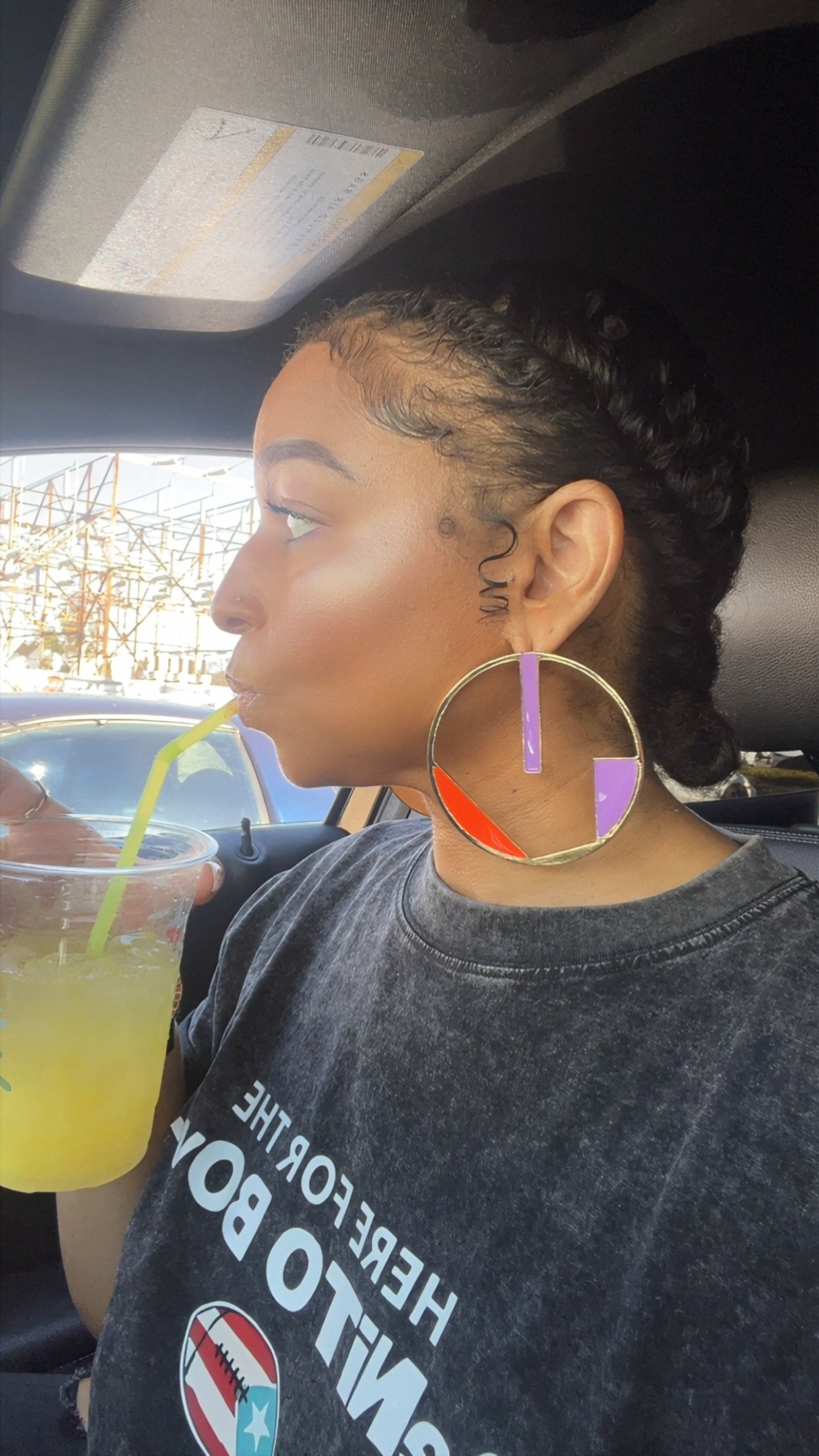 Figure Me Out Circle Drop Earrings