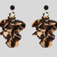 Lady Leopard Petal Drop Earrings