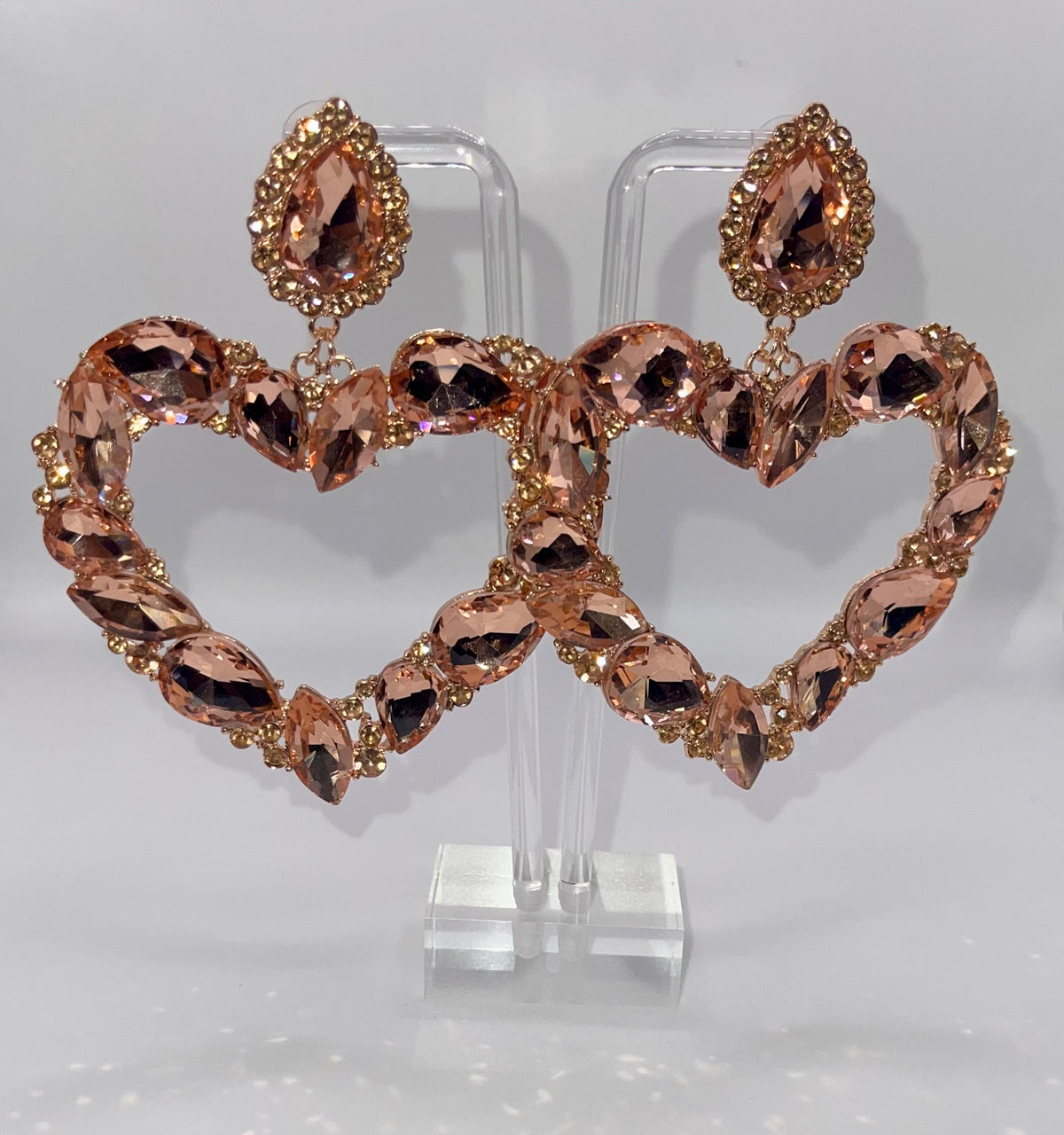 LUXE XOXO Heart Drop Earrings
