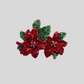 Queen Brooch - Red Holiday