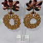Pearls N Roses Drop Earrings