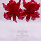 Million Dollar Red Floral Drop Earrings