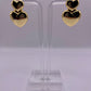 Pure Heart of Gold Drop Earrings