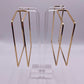 Hollywood Squares Gold Cuff Earrings
