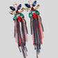 Jewels and Gems Chain Tassel Drop Earrings