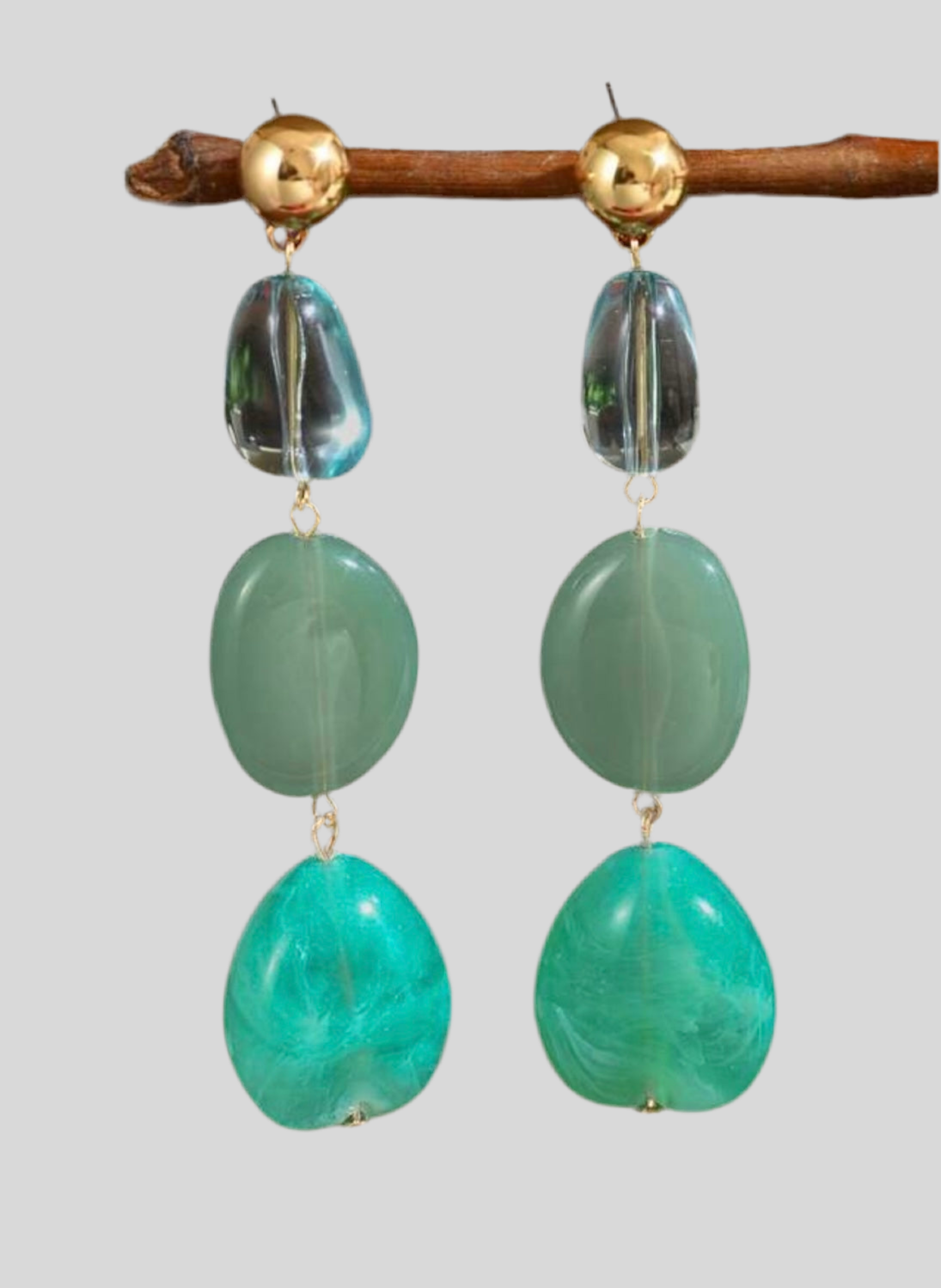 Teal Me You Love Me Drop Earrings