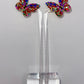 Rainbow Buttah Fly Stud Earrings