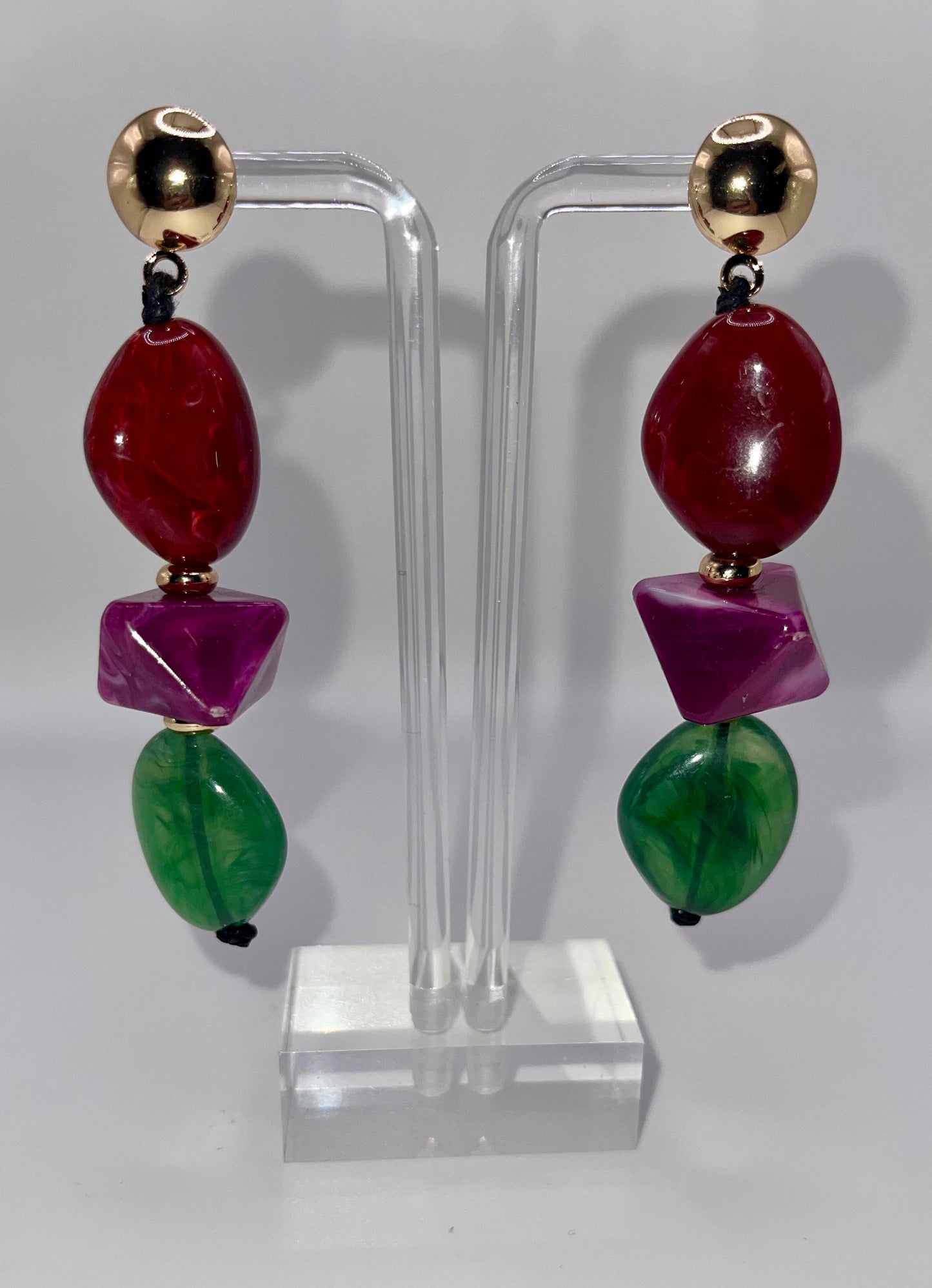 Darker the Berry Drop Earrings
