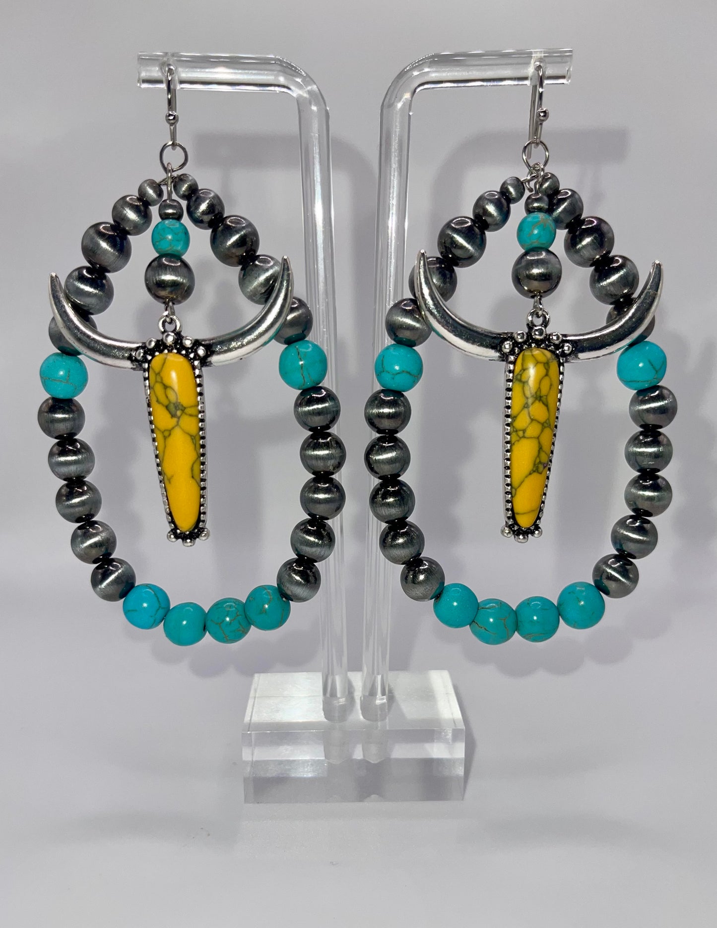 This Ain’t Texas Beaded Drop Earrings