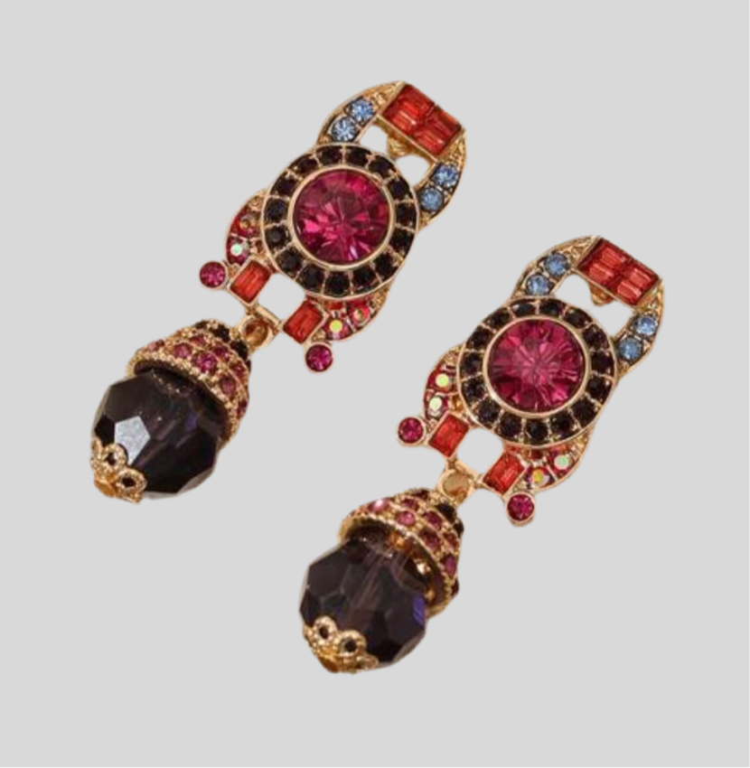 Cleopatra Gold Drop Earrings
