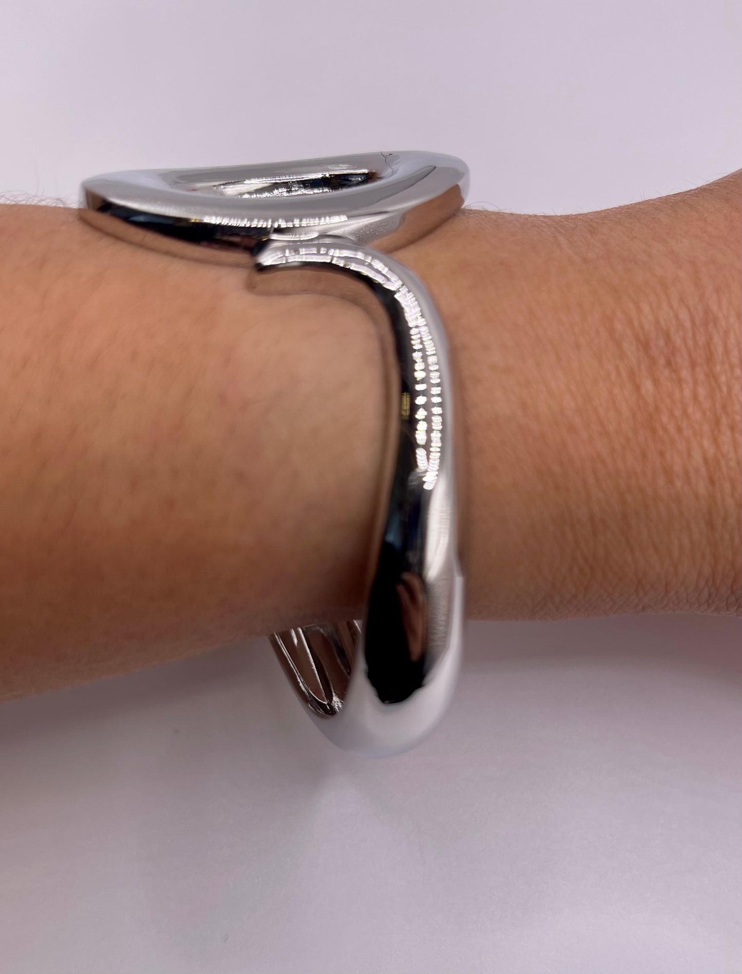 Ge.Oh.Metric Circle Silver Bangle