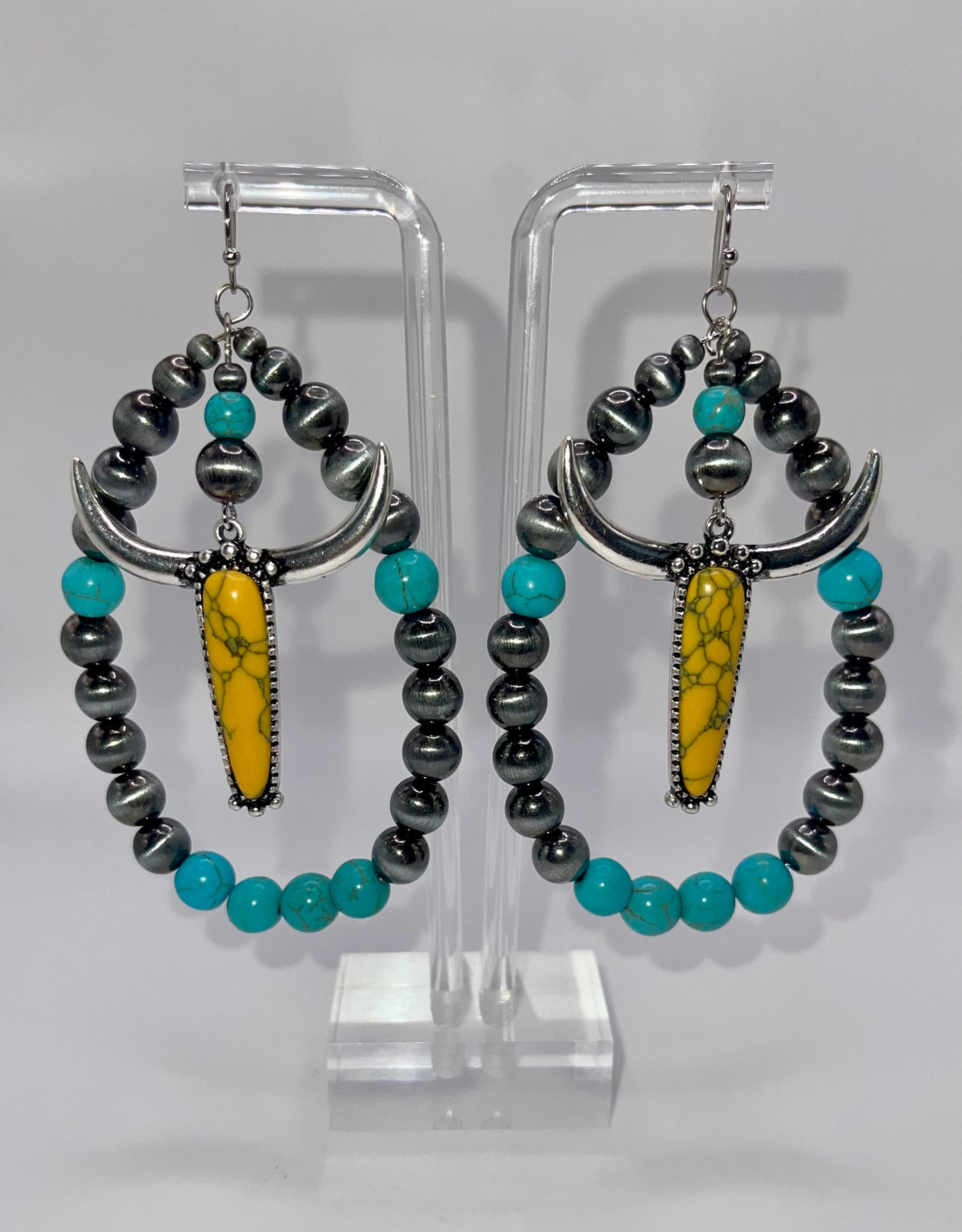 This Ain’t Texas Beaded Drop Earrings
