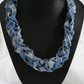Denim Statement Necklace Set