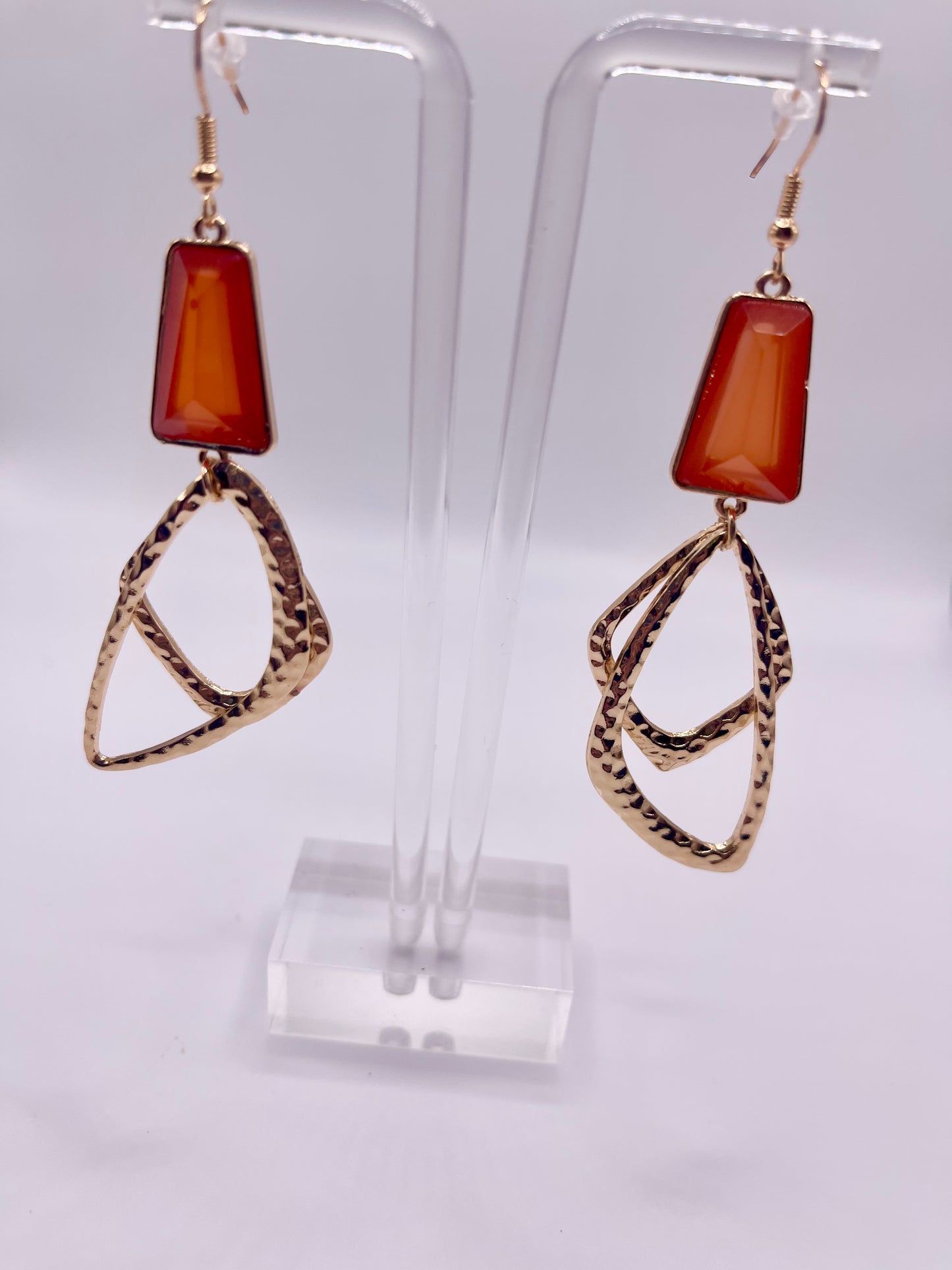 Orange You Boho Chic Drop Earrings