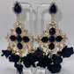 LUXE Boho Bride Petal Drop Earrings