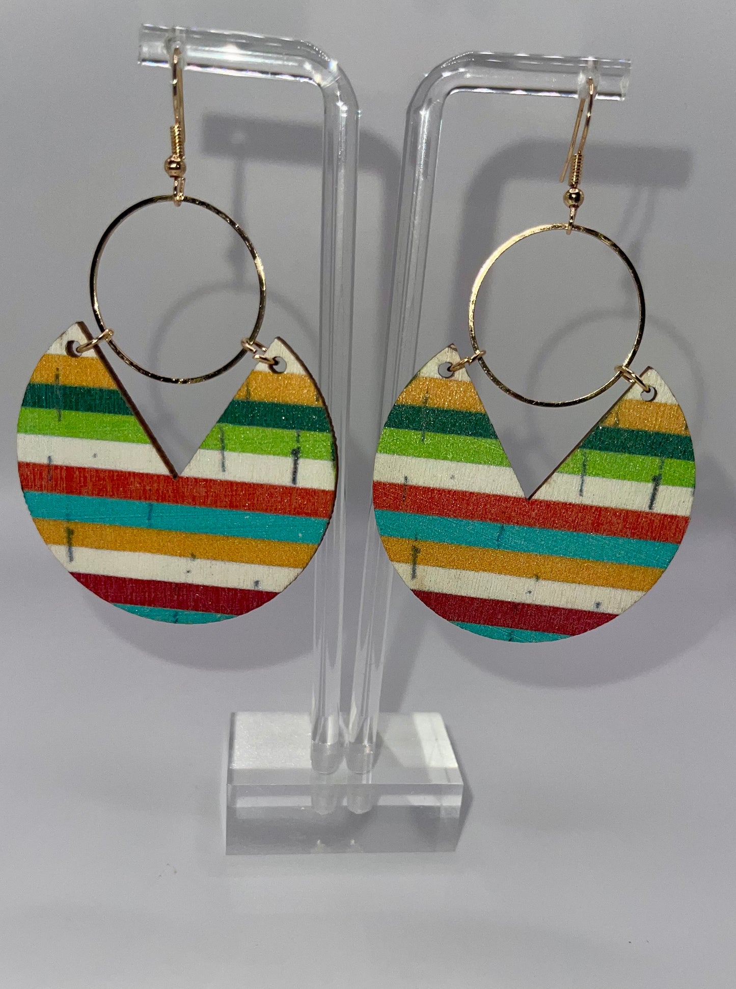 Accent Wall Striped Earrings