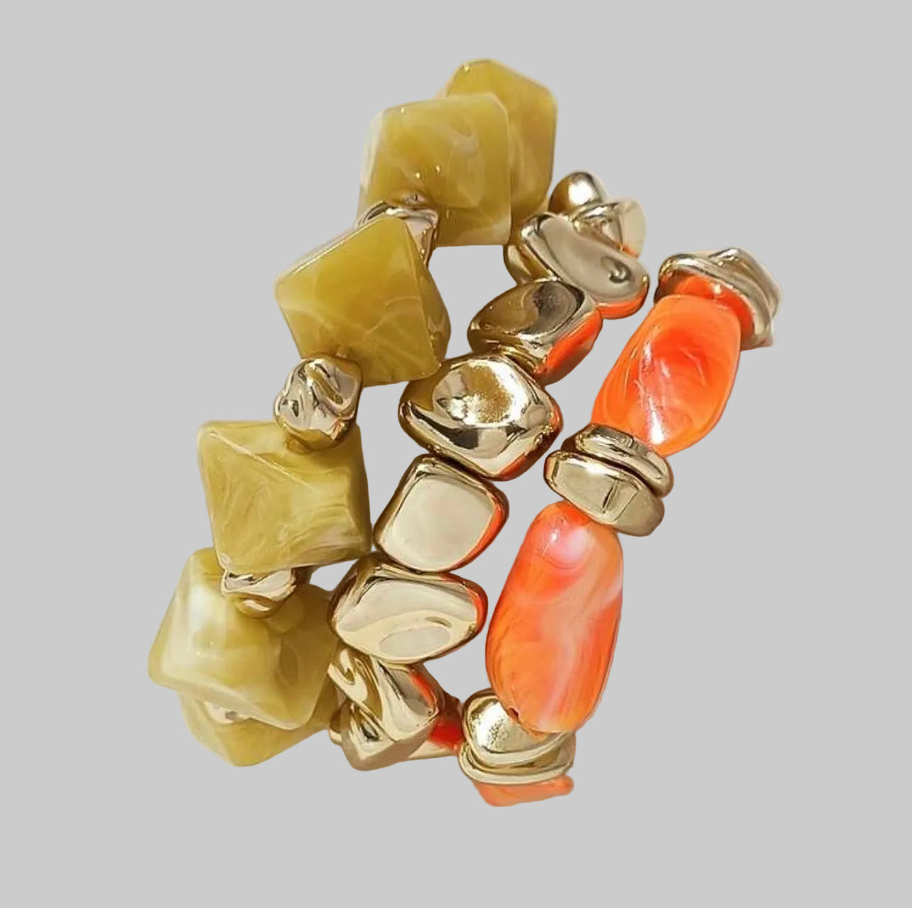 Just Beaded Multilayered Charm Bracelet Set