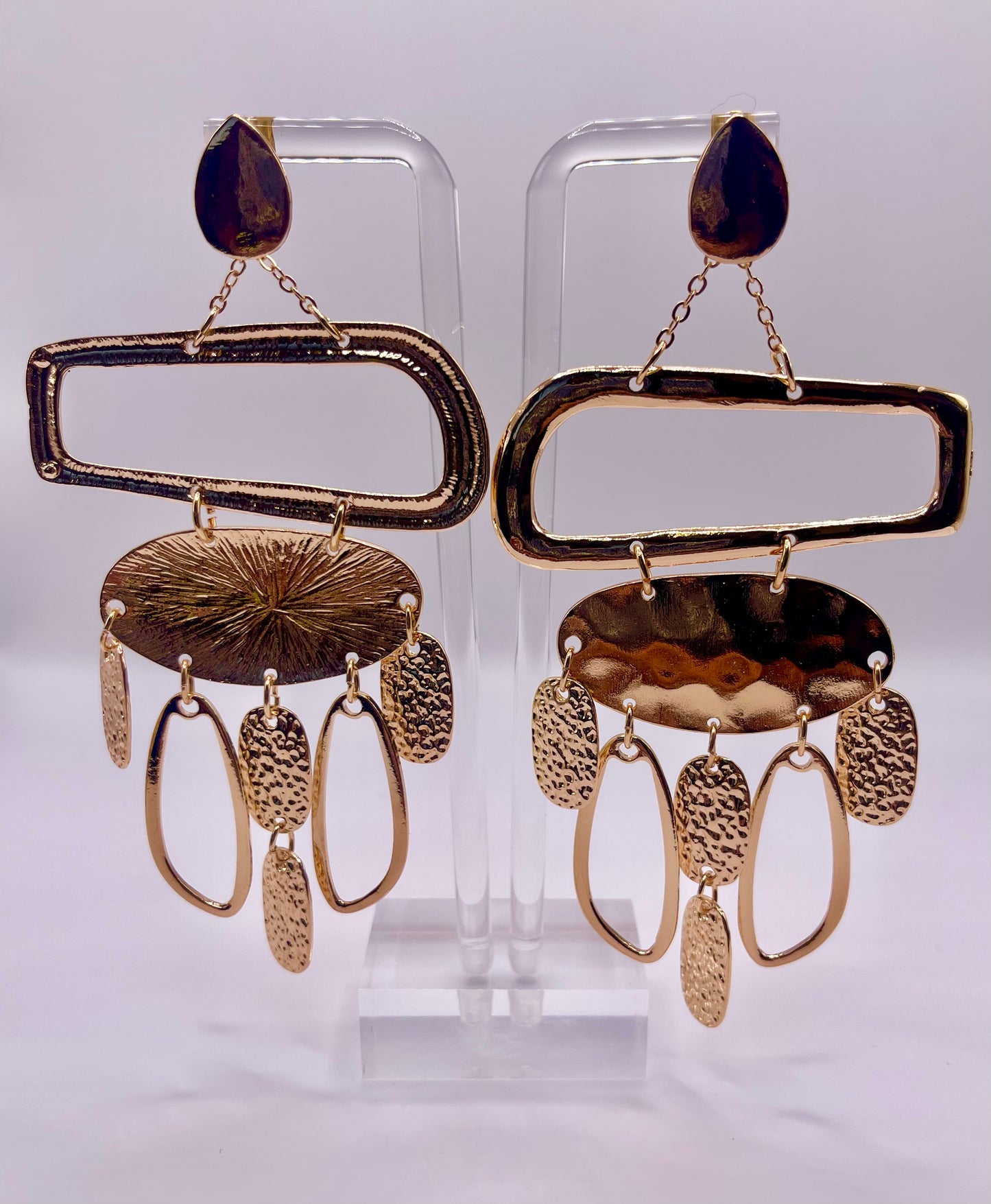 Melanin Pride Gold Drop Earrings