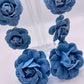 Denim Diva Floral Drop Earrings