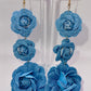 Denim Diva Floral Drop Earrings