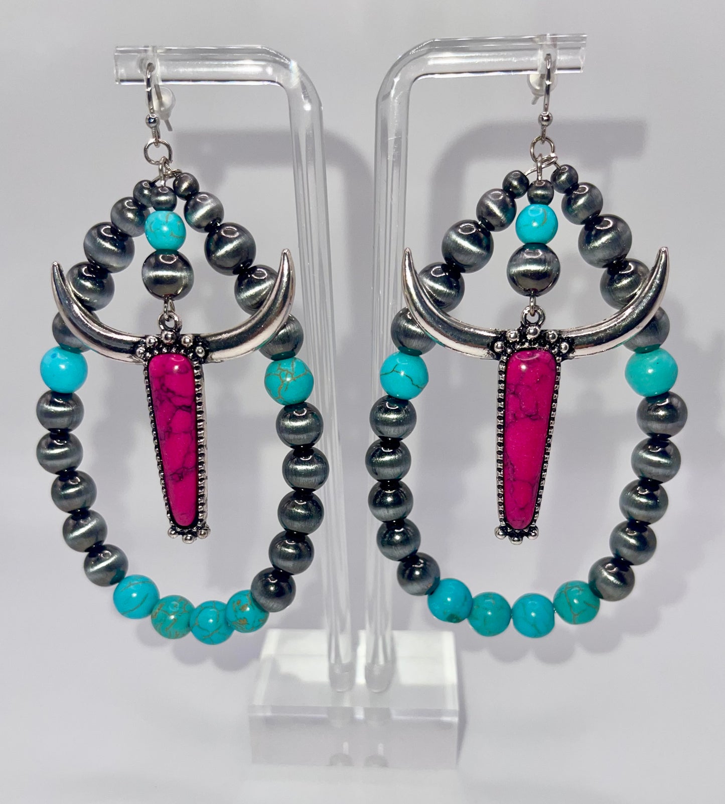 This Ain’t Texas Beaded Drop Earrings