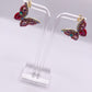Pink Buttah Fly Stud Earrings