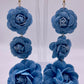 Denim Diva Floral Drop Earrings
