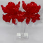 Million Dollar Red Floral Drop Earrings