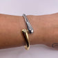 Opposites Attract Two-Tone Bangle