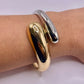 Opposites Attract Two-Tone Bangle
