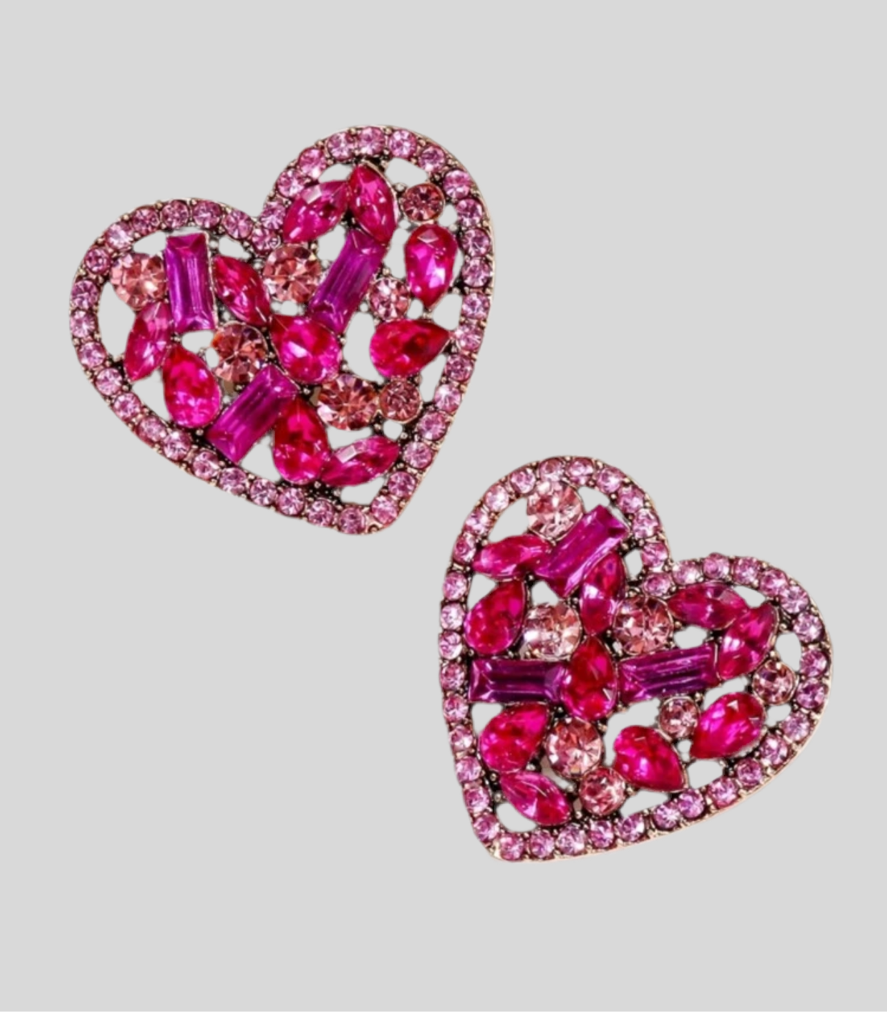My Valentine Heart Stud Earrings
