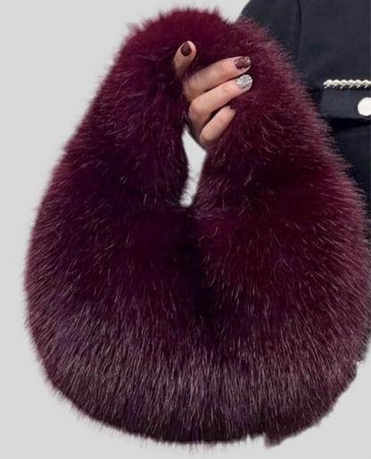 Are You Faux Real Fur Handbag