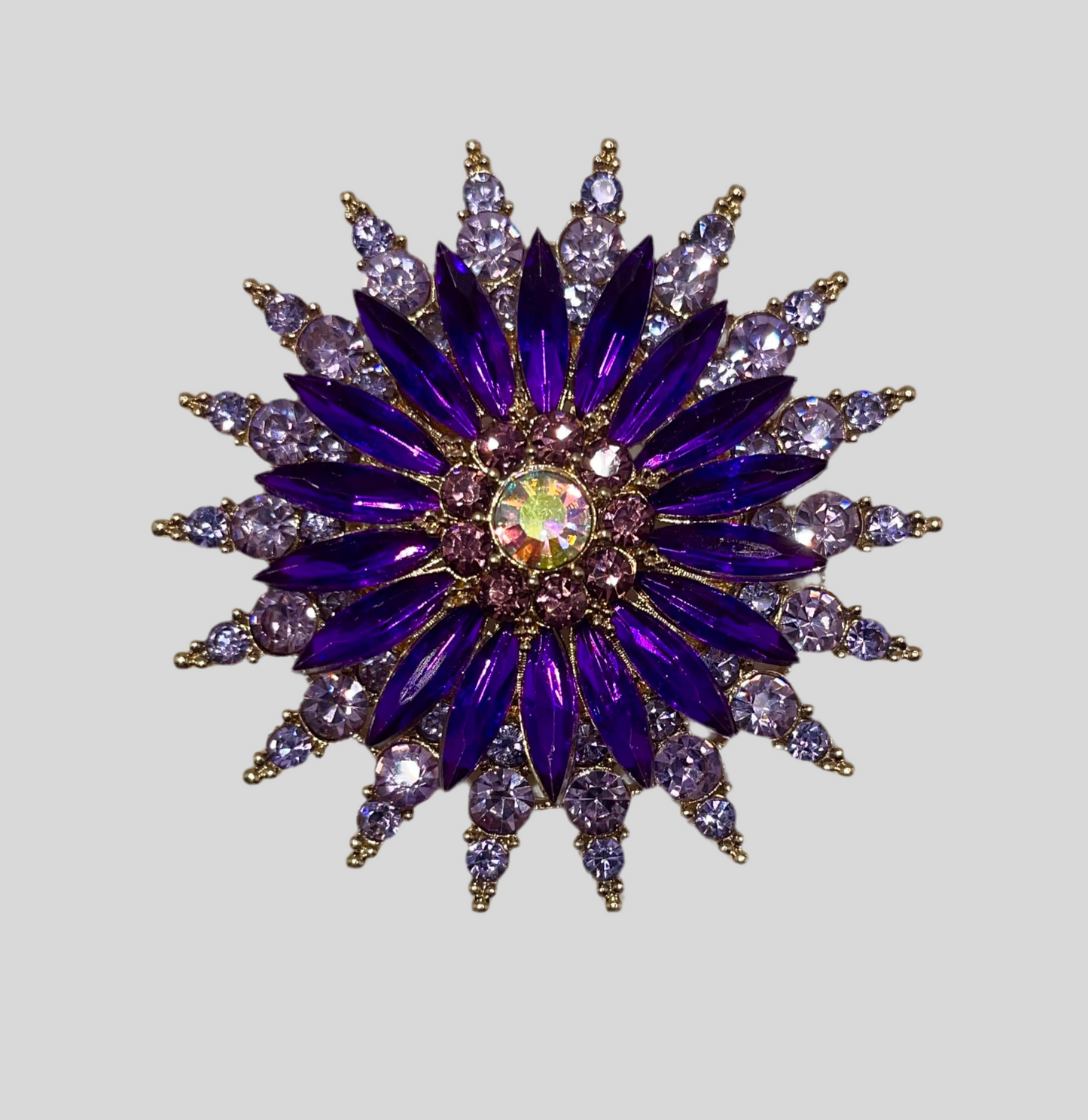 Queen Brooch - Purple Glory