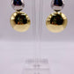 Two-Tone Drip Drop Earrings