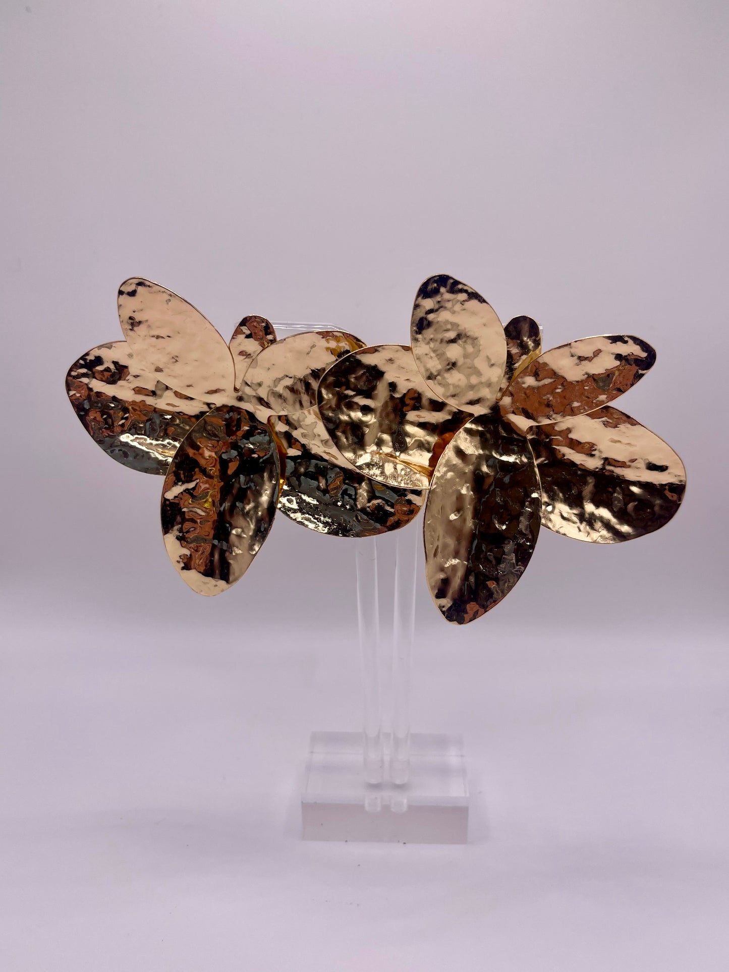 Mary Gold Floral Drop Earrings