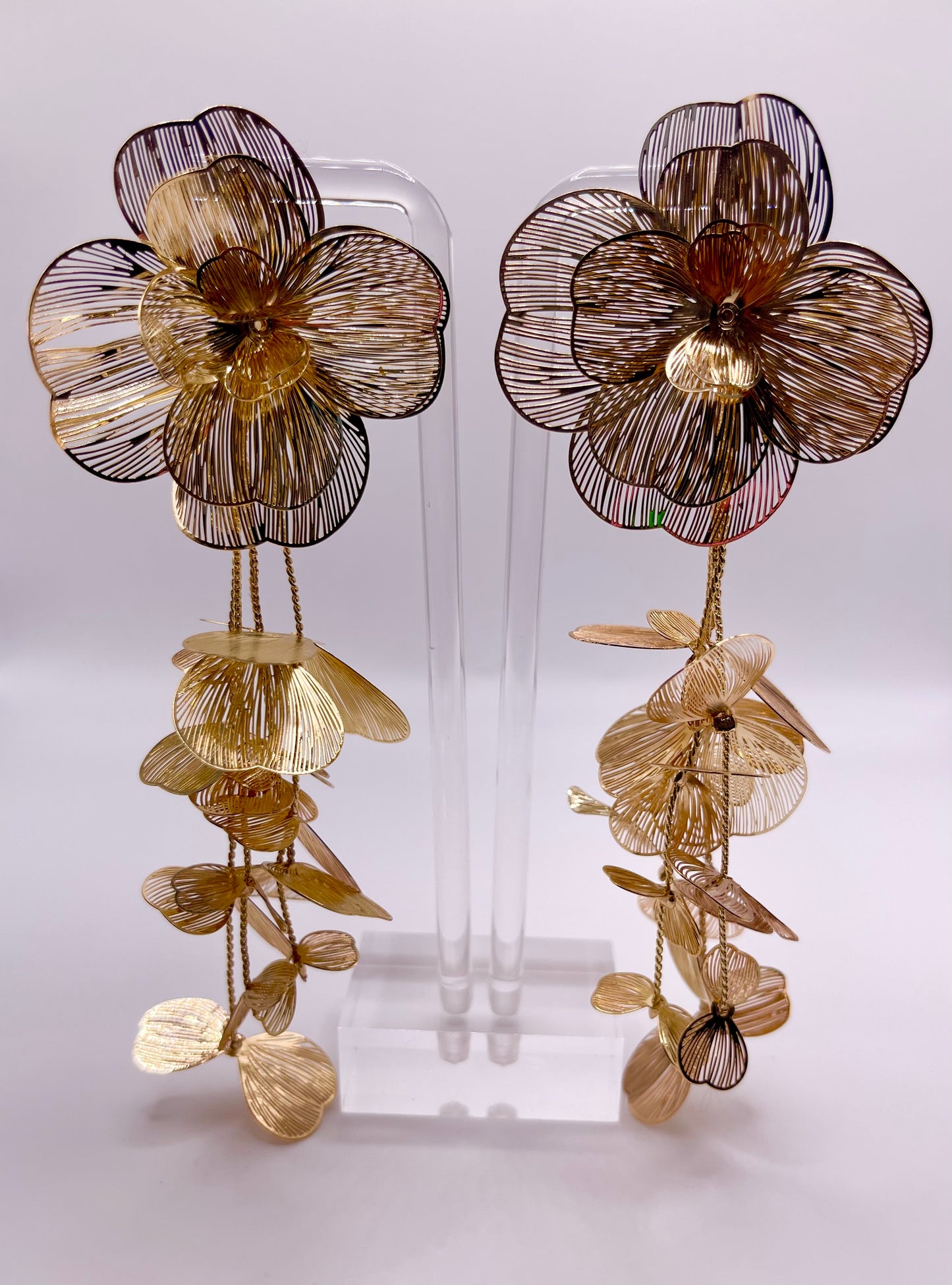 Camellia Chic Floral Drop Earrings