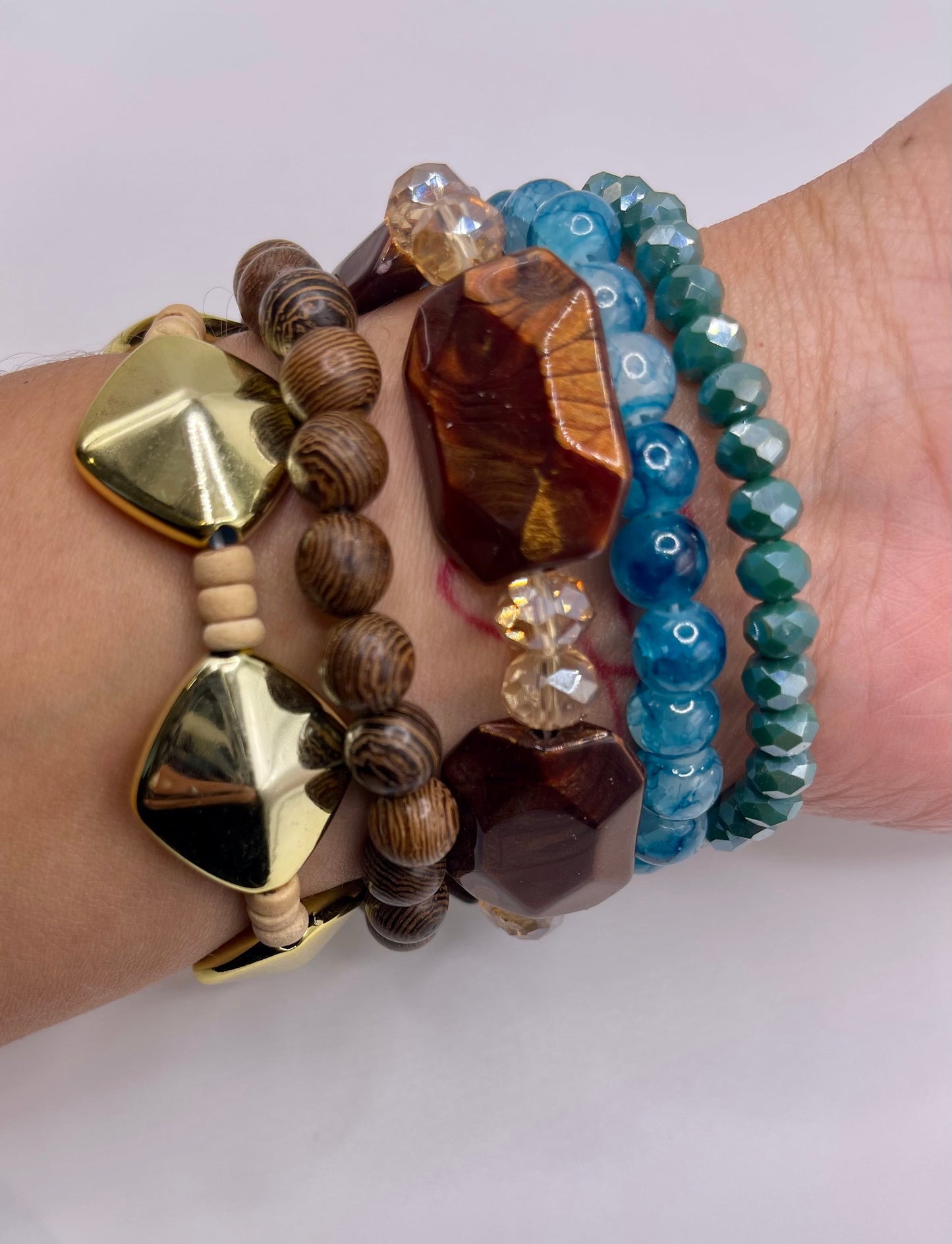 Indigo Blue Multilayered Bracelet