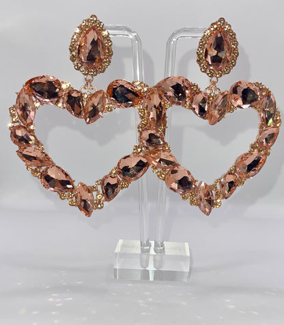 LUXE XOXO Heart Drop Earrings